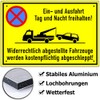 Sign Einfahrt und Ausfahrt freihalten Sign with 4 Holes 30