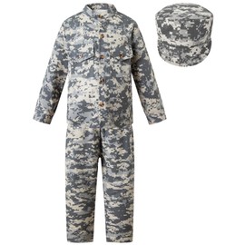 PROMOTED TO BIG SISTER Soldier Military Costumes Army Costume for Boys (7-8 Years)