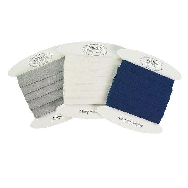 Set of Cotton Bias Binding Tape - Colours: Ecru, Light