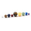 JSDDE Planet Decorative Solar System Made of Natural Gemstones Reiki