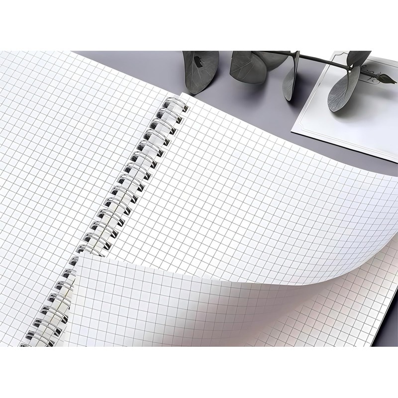 LORJE 1 Pack A5 Spiral Notebook, 80 Sheet Thick Paper,