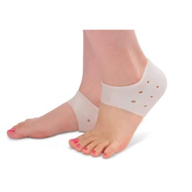 MADIOLA - Plantillas de Gel de Silicona, Fascitis Plantar. Protectores de Talón, Sana Talón Seco y Agrietado, Ampollas. Aliviar el Dolor. Insertos, Almohadilla Ortopedica. Taloneras para Espolon Calcaneo Tendinitis de Aquiles; para Hombre y Mujer.