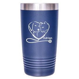 Veterinary Vacuum Insulated Stainless Steel Tumbler,Veterinarian Practitioner Animal Doctor, Pet Lover,Cat Love, Dog Love,Graduation, Birthday,Valentine Christmas,Anniversary Mug