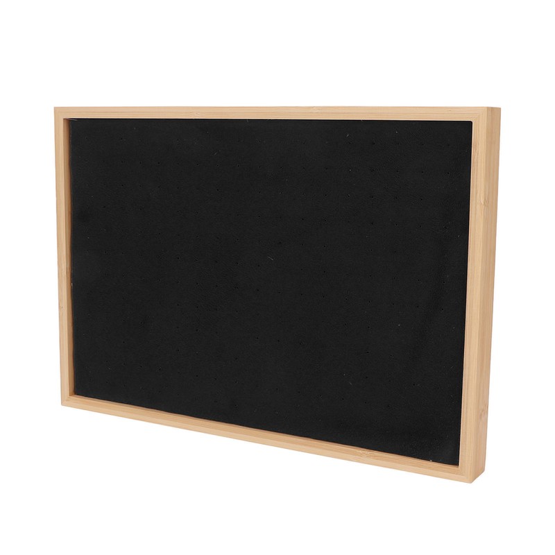 Ear Stud Tray Flannel Wood 216 Holes Lightweight Elegant Luxury