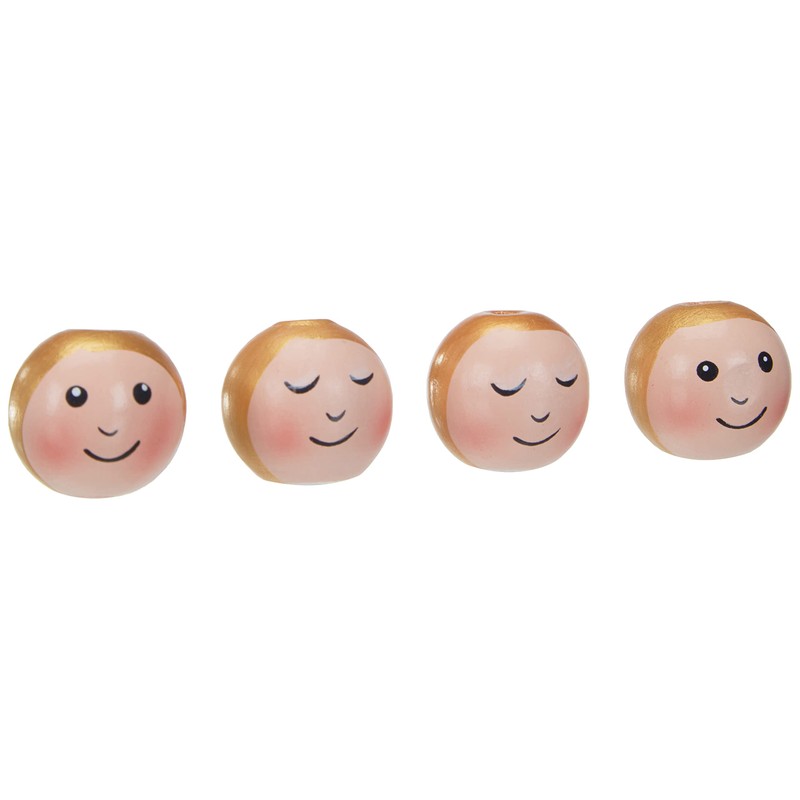 Rayher 63080000 Wooden Ball Head Angel 23 mm Diameter 2
