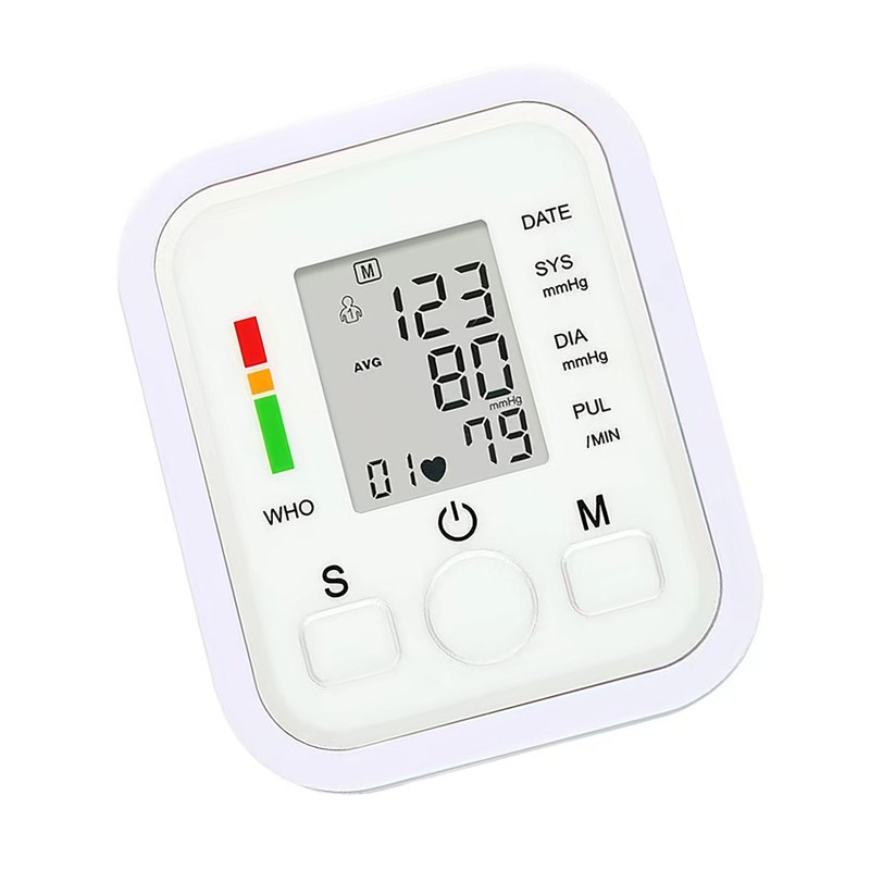 Household Electronic Arm Sphygmomanometer Backlight Blood Pressure Meter Monitor English