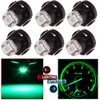 cciyu 6 Pack T4/T4.2 Neo Wedge LED Bulb A/C Lights (green)