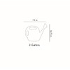 The HC Companies 2 Gallon Standard Watering Can, Green