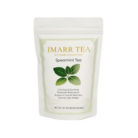 Pure Spearmint Tea Bags – 30 Count – Caffeine-Free Herbal Tea for Digestion, Fresh Breath & Daily Calm – Eco-Friendly – by Imarr Tea