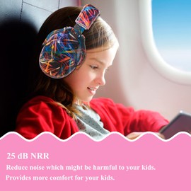 PROTEAR Children Earmuffs, Hearing Protection for Toddlers To Teens, Comfortable Noise Reduction Ear Defenders for Sleeping, Air Shows-Black Fireworks