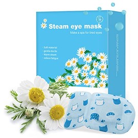 Máscara de ojos de vapor 16 paquetes para dormir máscara de ojos cálidos para aliviar la sequedad de los ojos, máscara de ojos desechables para ojos o