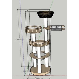 Modern Wood Cat Tree for Large Cats,Luxury Rattan Oak Cat Trees Towers，Rattan Cat Tree with Capsule &Hammock，3 Weaving Cat Nests & Washable, Sisal Scratching Posts, for Indoor Cats, (Large 02)