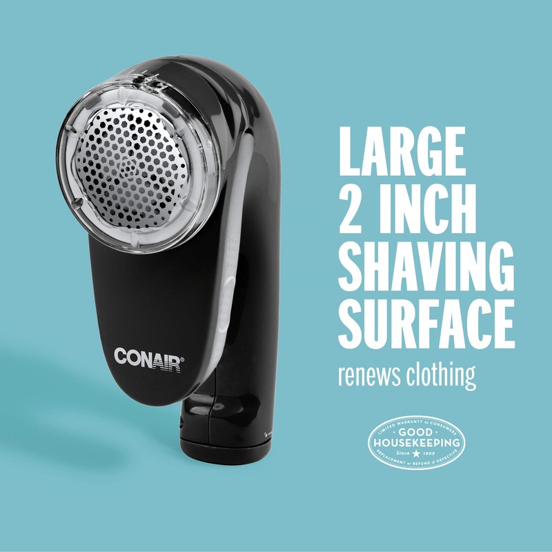 Conair Fabric Shaver and Lint Remover, Rechargeable Portable Fabric Shaver,