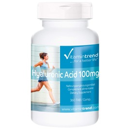 Hyaluronic Acid 100 mg - 360 Tablets - Vegan