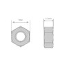 M4 (4mm) Hex Full Nut - A2 Stainless Steel (Pack