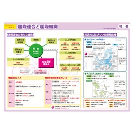 Magnet Park x Wobunsha B4 Bath Poster Magnet Sheet Junior High School Exam United Nations and International Organizations