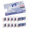 Pentel Hi-Polymer Block Eraser, Large, White, Pack of 10 (ZEH10PC10)