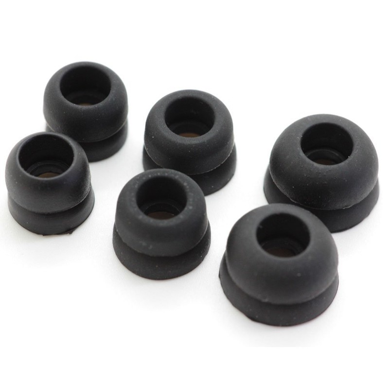 Zotech Replacement Eartips for Beats Earphones, 12 Pcs, Black (Powerbeats