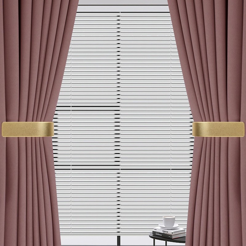 OCIOLI 2 Pack Modern Curtain Holdbacks Curtain Tiebacks Wall Mount