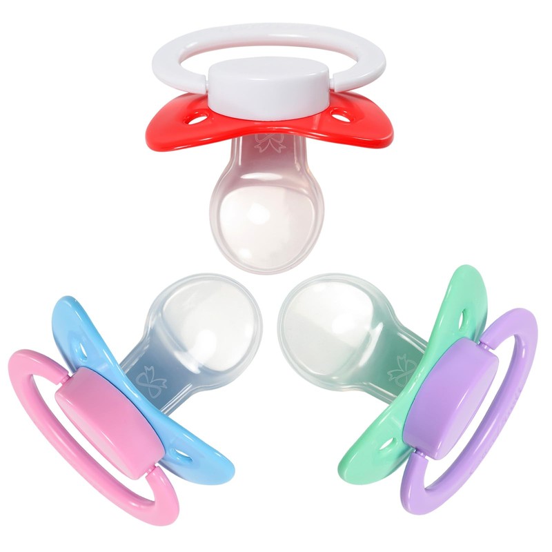 CutiePlusU Adult Size Dummy - Large Teat Shield Colour Mix
