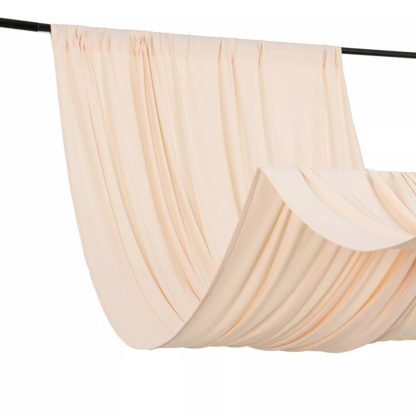 CraftsnFavors 5 ft x 10 ft BLUSH 4-Way Stretch Spandex