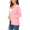 Women's Elegant Casual Long Sleeve Elastic Cardigan, Lightweight Solid Knitted