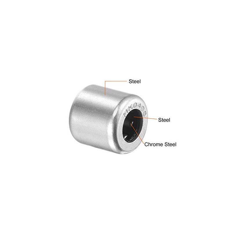 sourcing map HK0408 Needle Bearing 4 mm Bore 8 mm