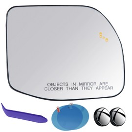 EAP Passenger Side Mirror Glass Compatible with Ford Maverick 2022-2025, Bronco Sport 2021-2025, Heated with Blind Spot, M1PZ17K707A M1PZ17K707B