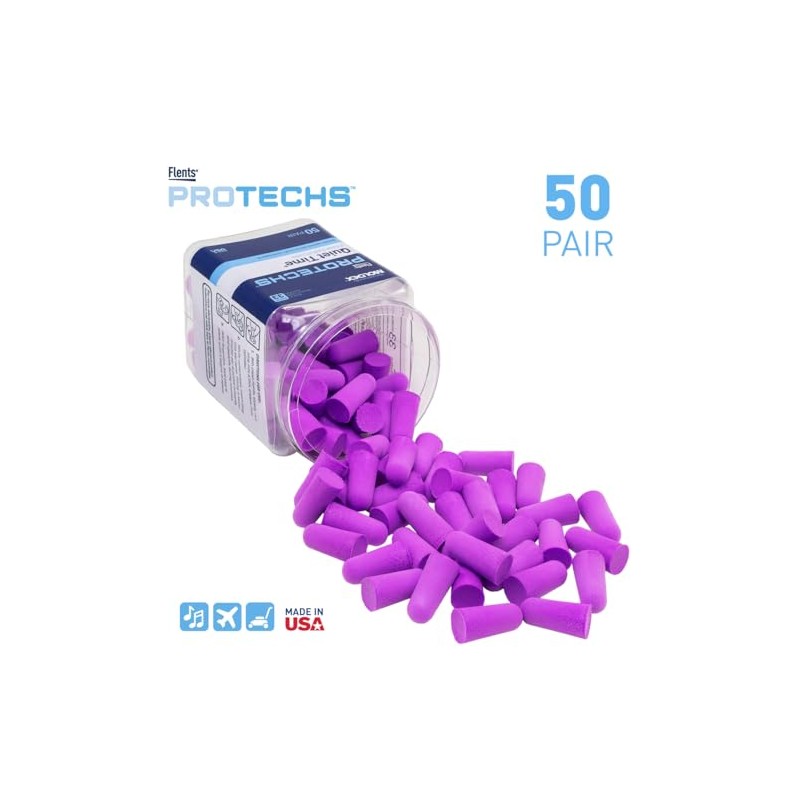 Flents - Tapones para los oídos, Multi Color, 50 pair