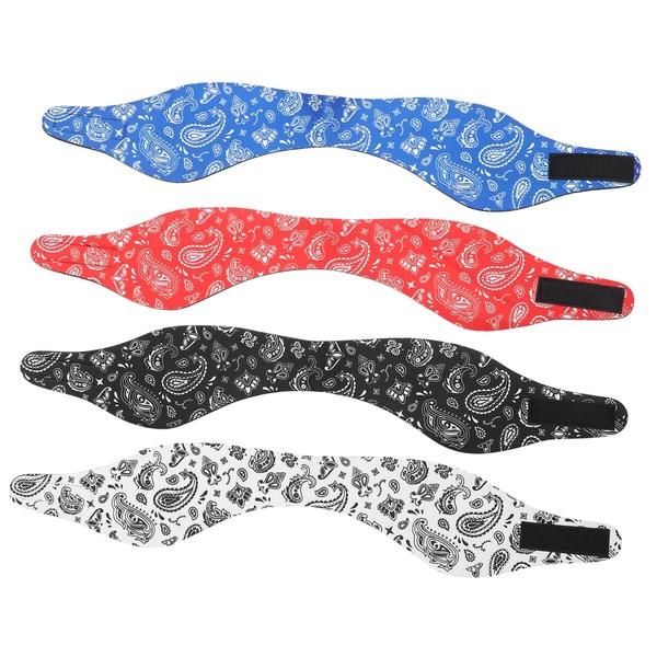 minkissy 4Pcs Adjustable Swimming Headbands for Adults Ear Protection for