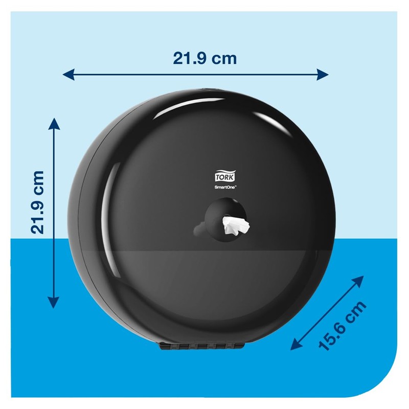 SCA Tork 681008 SmartOne Mini Toilet Roll Dispenser – Black