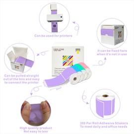 YOULAISHI 1200PCS/4 Roll 3 X 5 Inch Printable Rectangle Color Coding Labels, Adhesive Color Coding Stickers for Bar-Codes, Address, Small Business Labeling, Inventory (Mixed Colors)