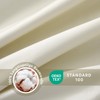 SOULFUL Satin Fitted Sheet, 140 x 200 cm, 100% Long
