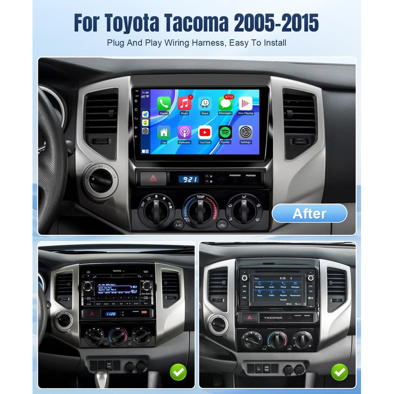 Leadfan Android Car Radio for Toyota Tacoma 2005-2015 Stereo with