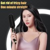 LED Hair Straightening Brush Negative Ion Adjustable Temperature Automatic Straight