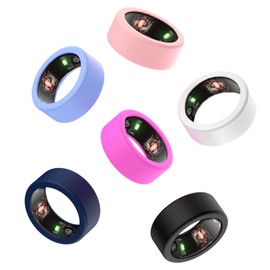 Silicone Ring Cover for Oura Ring Gen3, Protective Cover Compatible with Oura Ring Gen3 Size 6 7 8 9 10 11 12 13, Elastic Ring Case for Oura Ring Working Out(6 Pcs)