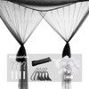 Anmas Box Mosquito Net Bed Canopy for Double Bed, Black