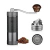 Manual Coffee Bean Grinder, Portable Hand Espresso Grinder with 6