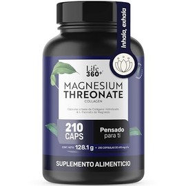LIFE 360+ Treonato de Magnesio L-Treonato | 210 cápsulas | 1830mg p/porción