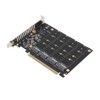 Adapter Card NVME M.2 to PCIE X16 4 Ports 32Gbps
