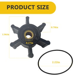 Brass parts 49-16-2771 Transfer Pump Impeller with O-shaped snare pump fitting, compatible with Milwau kee M18 transfer pump replacement