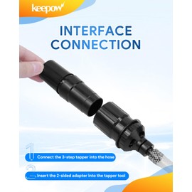 KEEPOW 8 Pieces Mini/Micro Vacuum Cleaner Attachment Tool Kit, 1-1/4" & 1-3/8" Attachments for Hard-to-Reach Areas