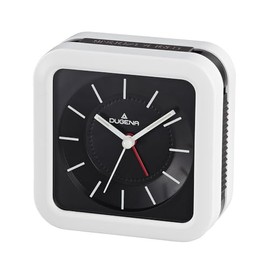 Dugena Quartz Alarm Clock 4460952 Sweeping Seconds with Alarm Clock Repeat Alarm LED Dial Lighting Rising Alarm Alarm 95 x 95 x 45 mm