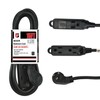 EP Cable de extensión de enchufe plano de 15 pies,