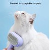 Self-Cleaning Pet Grooming Brush, Ergonomic Handle, Purplish White
