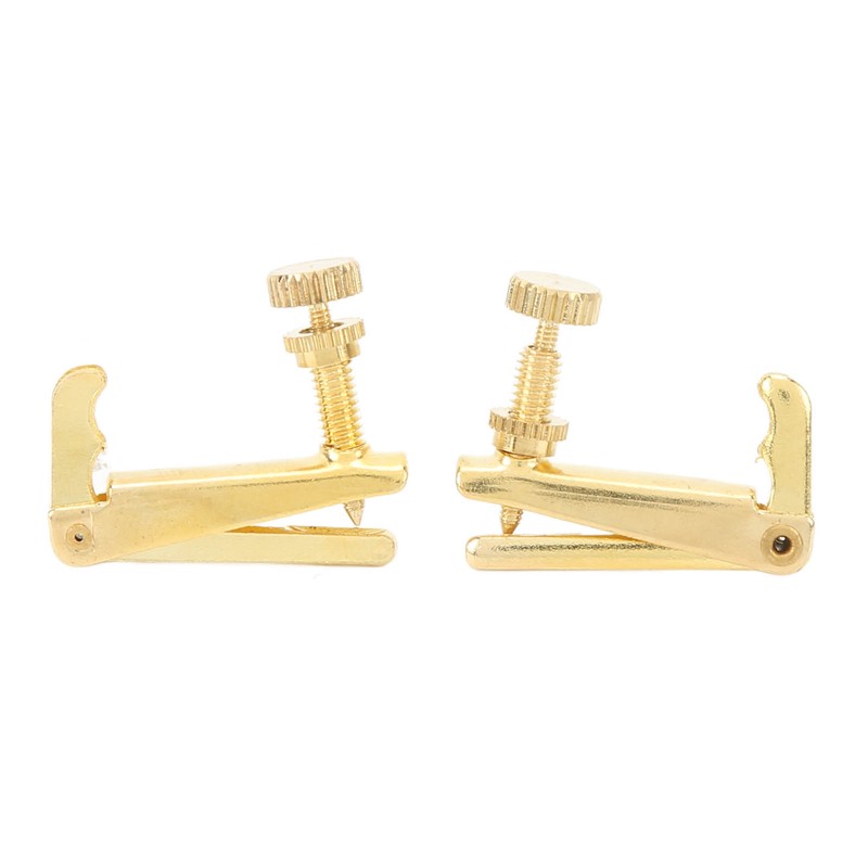 4PCS Violin Fine Tuner Golden Metal Wear Resistant String Fine