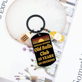 OEHEDOU 50th Birthday Gifts For Him 50 Year Old Gifts For Men 50th Birthday Gifts For Men Funny Gifts For 50th Birthday Man 50th Birthday Gag Gifts For Men Best Gifts 50th Birthday Keychain