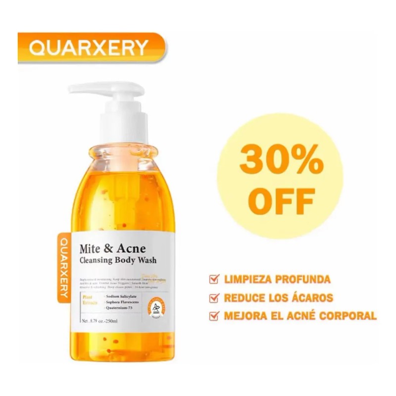 Quarxery Gel De Baño Para El Acné Antiácaros Bacterianos