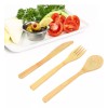 Veraly Juego De Cubiertos Ecologico Bambu Biodegradable 3 +bolsita Color