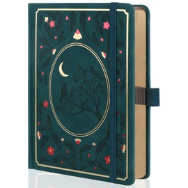 TIEFOSSI Bullet Dot Notebooks, A5 Hardcover Dot Journals for Writing Women, 160gsm Thick Paper, 190 Numbered Pages, for Planner Organization